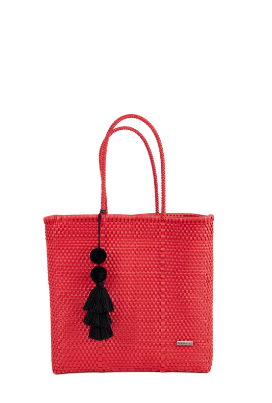 Solid Red Jumbo Tote